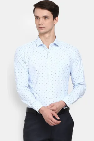 V-Mart Men Blue Printed Formal Shirt