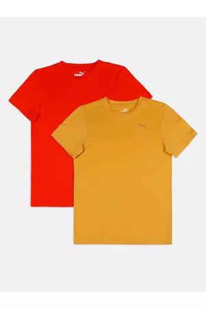 PUMA Pack of 2 Boys Regular Fit T-shirts