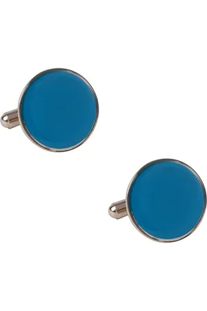 Tossido Men Blue & Gold-Toned Cufflink