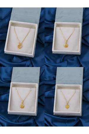Brandsoon Set of 4 Gold-Plated Brass Necklaces