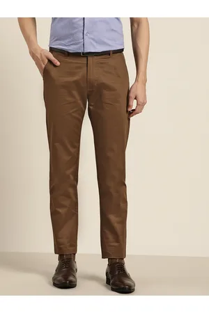 Buy Maroon Trousers & Pants for Men by HANCOCK Online | Ajio.com