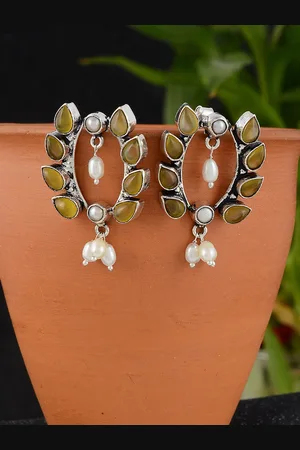 Silvermerc Designs Silver-Toned Classic Drop Earrings