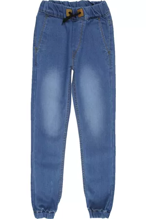 URBANO Boys Blue Jogger Mid-Rise Clean Look Jeans