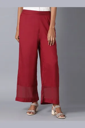Elleven Women Maroon Palazzos