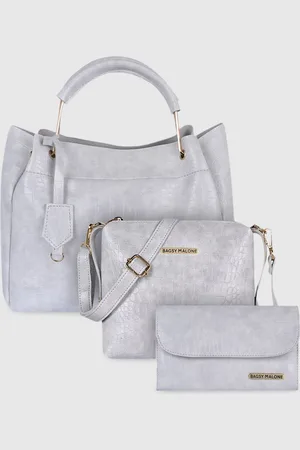 Bagsy Malone Pack Of 3 Animal Textured PU Shopper Handheld Bag