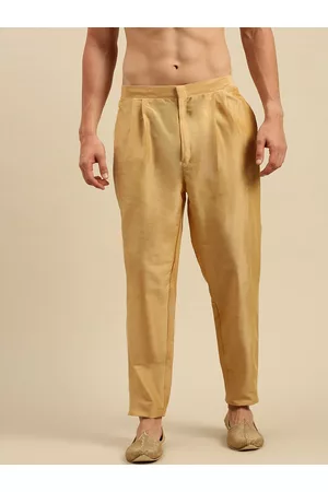 Sanwara Men Beige Solid Pyjama