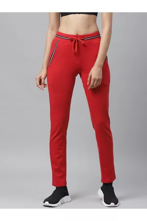 Cayman Women Red Solid Track Pants