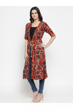 INDIBELLE Women Multicoloured Printed Shrug