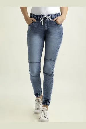 Miss Chase Women Blue Regular Fit Solid Joggers