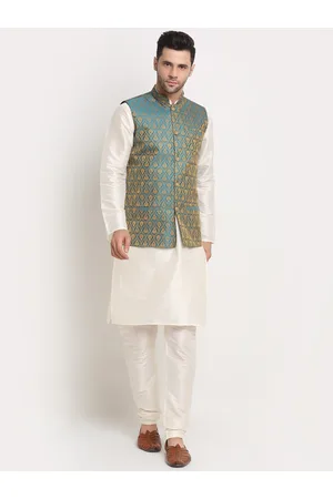 Kraft Men Kurta With Churidar & Nehru jacket