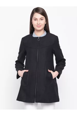 marie claire Women Navy Blue Solid Tailored Jacket