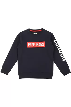Pepe Jeans Boys Navy Blue Printed Pullover Sweatshirt