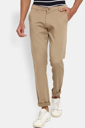 V-Mart Men Beige Slim Fit Chinos Trousers