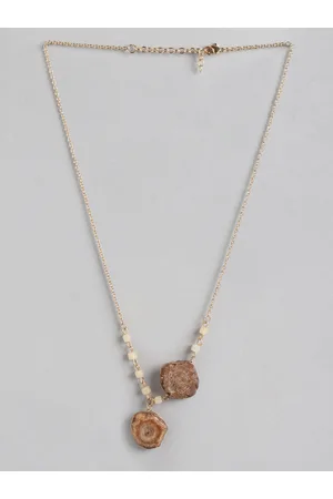 DEEBACO Gold-Plated Beads & Charms Necklace