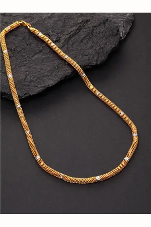 PANASH Women Gold-Toned & Silver-Toned Brass Gold-Plated Chain