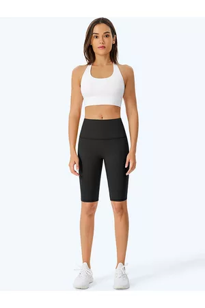 JC Collection Women Slim Fit High-Rise Training or Gym Antimicrobial Shorts