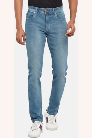PEOPLE Men Blue Slim Fit Light Fade Jeans