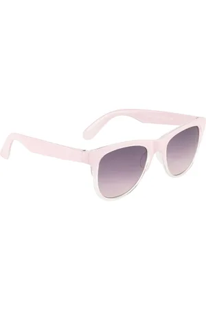 YK Unisex Kids Purple Lens & Pink Browline Sunglasses with UV Protected Lens -J7587