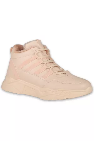 CASSIEY Women Pink High-Top Walking Shoes