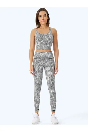 JC Collection Women Black & White Patterned Antimicrobial Tights