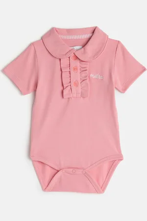 METRO KIDS COMPANY Girls Pink Organic Cotton Rompers