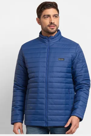 SPYKAR Men Blue Casual Puffer Jacket
