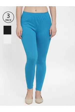 GRACIT Women Pack Of 3 Solid Ankle-Length Leggings
