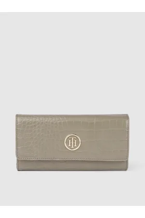 Tommy Hilfiger Women Green PU Envelope Wallet
