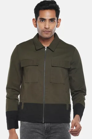 Stylish Army light weight green colour jacket for men