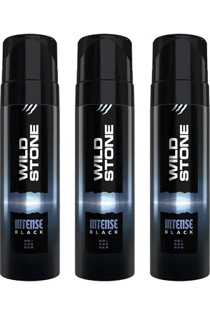 Wild Stone Men Set Of 3 Intense Black No Gas Deodorant 360ml