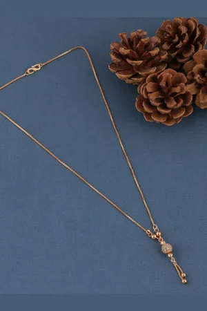Brandsoon Rose Brass Rose Gold-Plated Necklace