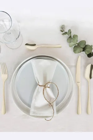 Amefa Champagne 24 Pieces Austin Vintage Stainless Steel Glossy Cutlery Set