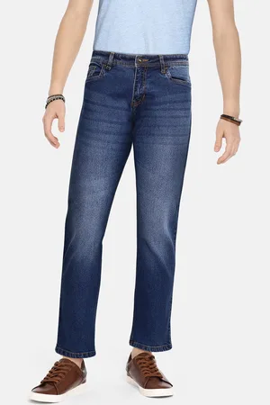 Roadster Teen Boys Blue Solid Heavy Fade Slim Fit Stretchable Jeans