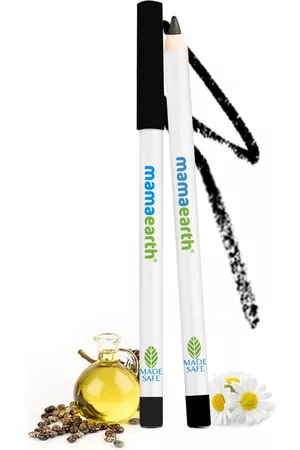 Mamaearth Black Long Stay Kohl, Kajal Waterproof, 11-hour Smudge-free Stay, Free Sharpener