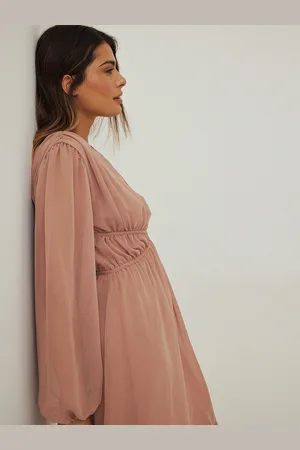 NA-KD Pink A-Line Cut-out Mini Dress