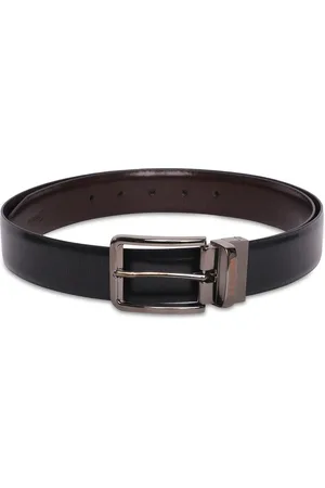BELWABA Men Brown Leather Reversible Formal Belt