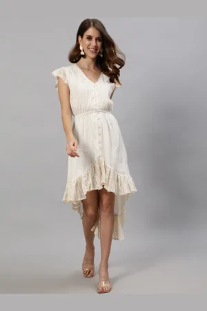Ishin Off White Midi Dress