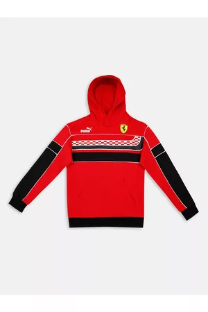 PUMA Unisex Kids Scuderia Ferrari Race SDS Motorspor Hooded Sweatshirt