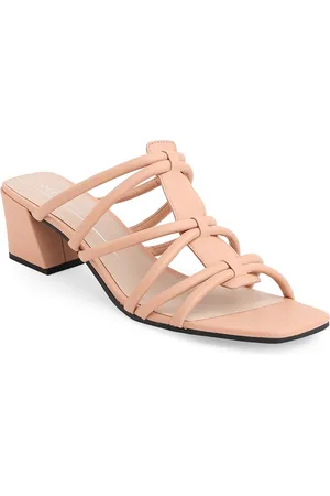 Ecco Women Contemporary Tuscany Leather Regular Heeled Sandals
