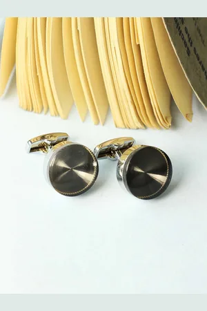 Tossido Men Solid Brass Metal Premium Cufflink