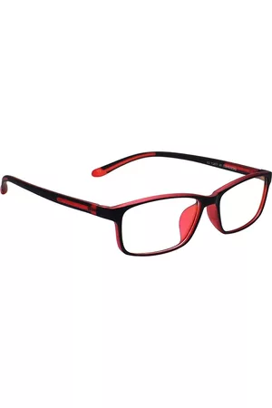 Peter Jones Eyewear Unisex Black Solid Anti Glare Computer Glasses Rectangle Frames 1838RD