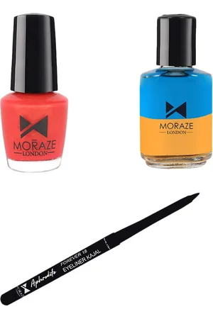 Moraze Set of 3 Nail Polish + Kajal & Nail Polish Remover