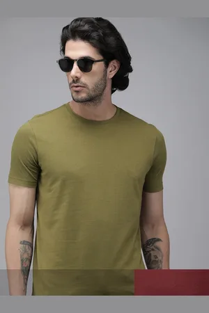 Roadster Men Pack of 2 Pure Cotton Round Neck T-shirts