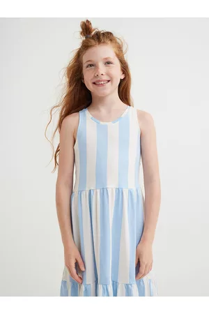 H&M Girls Blue Cotton Dress