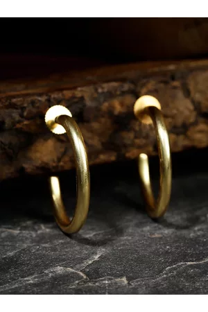 Berserk Gold-Plated Classic Half Hoop Earrings