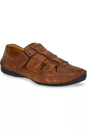 Prolific Men Tan Brown Fisherman Sandals