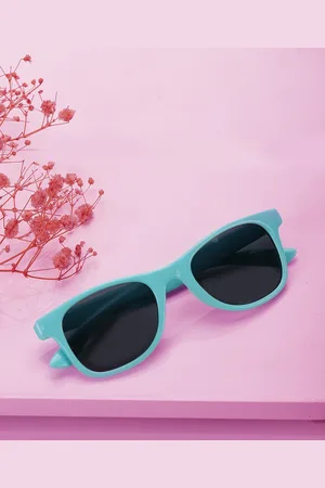 Carlton London Boys Black Lens & Blue Square Sunglasses