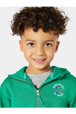 Mothercare Boys Blue Hooded Pure Cotton Sweatshirt