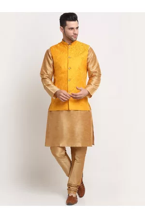 Kraft Men Kurta and Churidar with Nehru Jacket