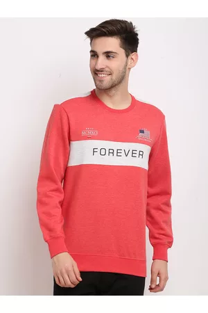Rodamo Men Coral Printed Sweatshirt